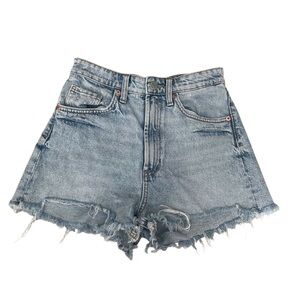 ZARA Denim High-Waisted Women Shorts 2